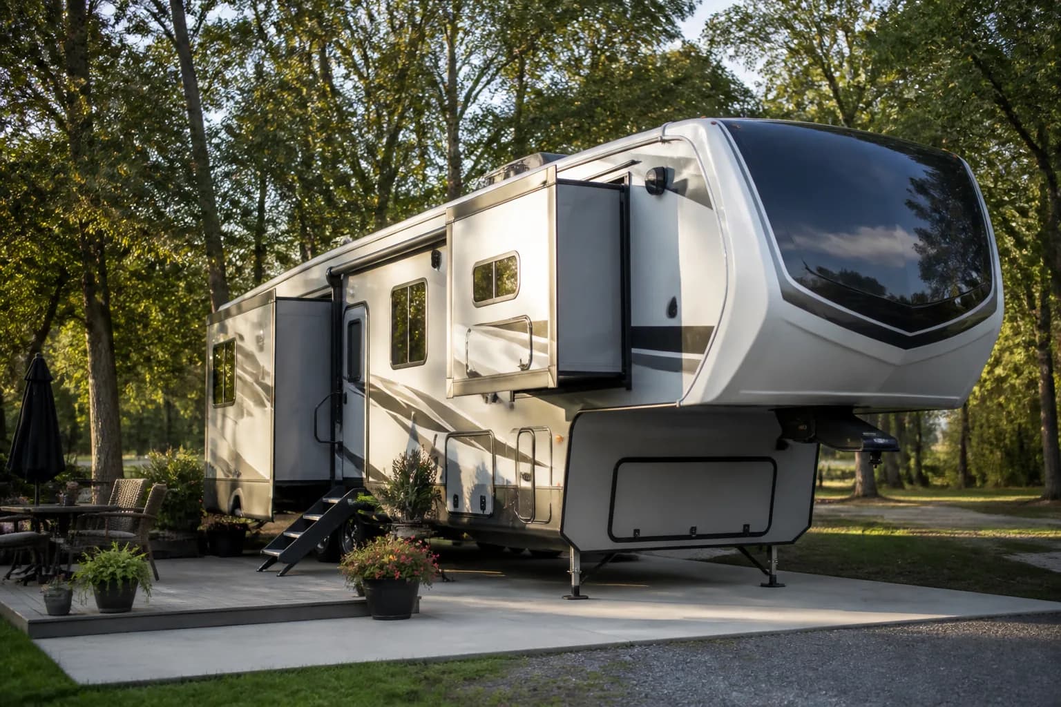 Fifth wheels for monthly rental
